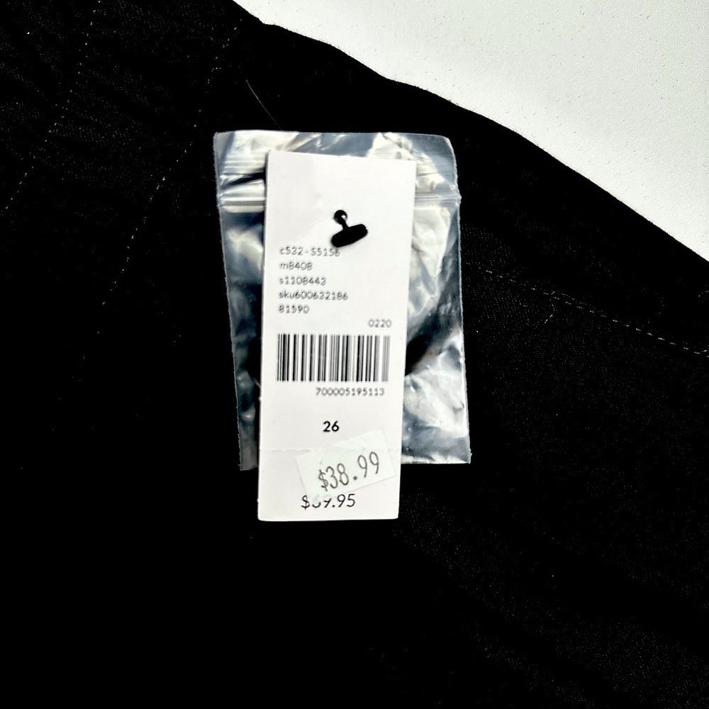 Ankle Tousers 26 regular-black‎ BRAND NEW
